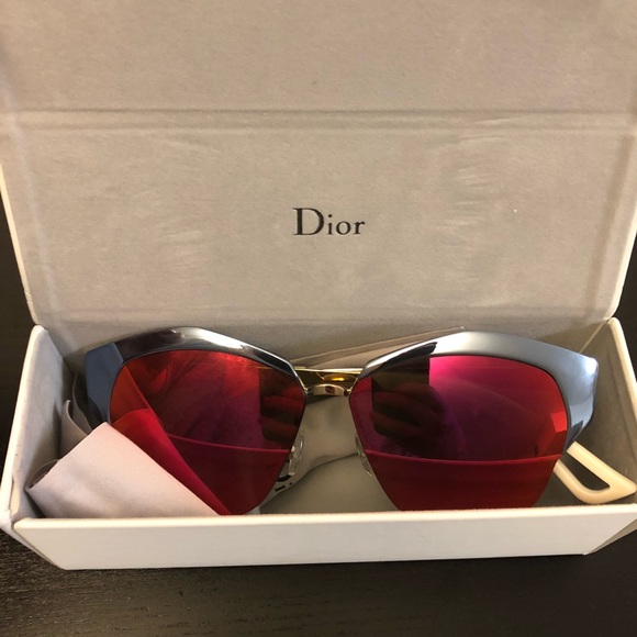 dior red cat eye sunglasses